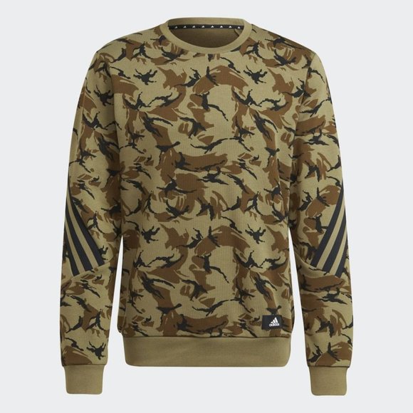 SOLD - adidas Men's Sportswear Future Icons Camo Graphic Sweatshirt - Picture 2 of 10